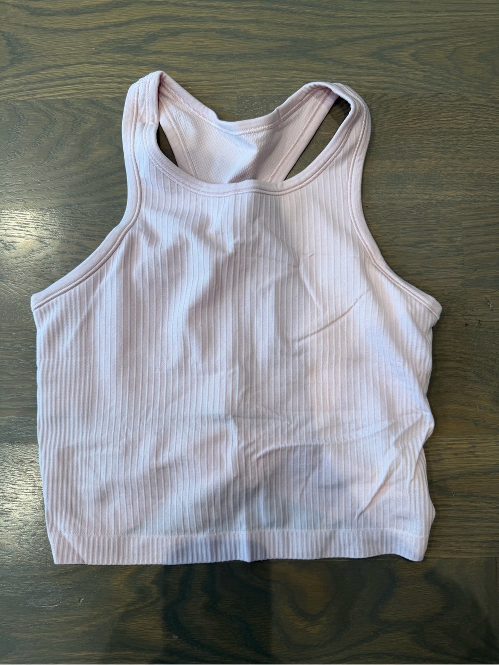 Lululemon Ebb to Street Cropped Racerback Tank Top in Flush Pink